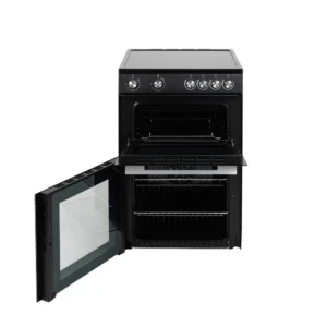 Willow WDOC60TBL 60cm Double oven Electric Cooker with Ceramic Hob – Black