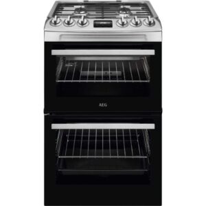 AEG CGX1130ACM – Double Oven Gas Cooker with 4 Hobs (Stainless Steel)