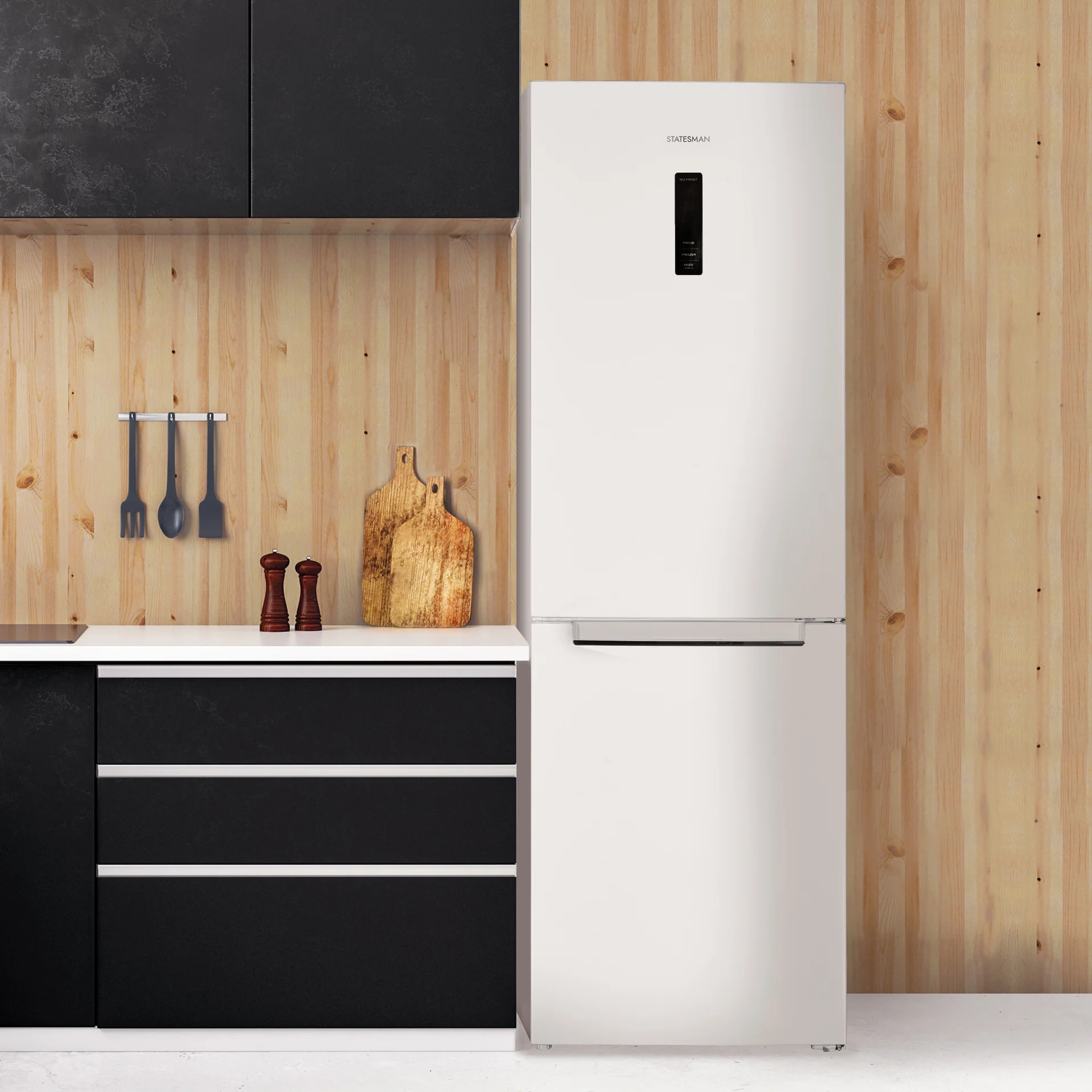 Statesman TNF1860WE 60/40 Total No Frost Fridge Freezer – White - Image 2