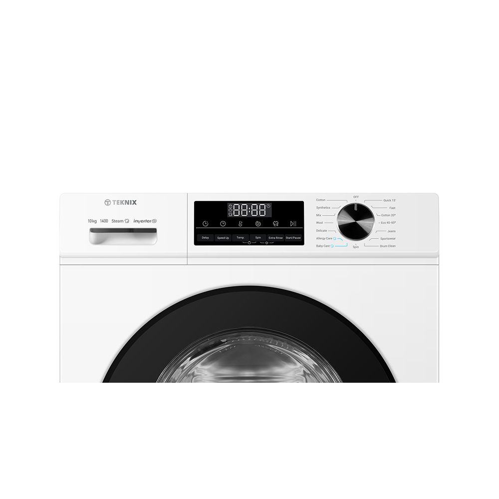 Teknix TK3W1014XW 10kg 1400rpm Washing Machine – White - Image 3