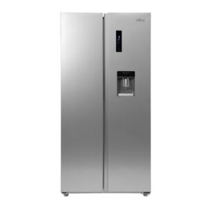 Willow 433L American Side by Side Fridge Freezer with Water Dispenser – Silver (WSBS84DS)