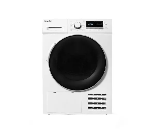 Montpellier MHP8SDW 8kg Heat Pump Sensor Dry Tumble Dryer – White