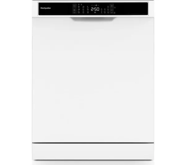 Montpellier MDWC1496W 60cm Freestanding Dishwasher - White