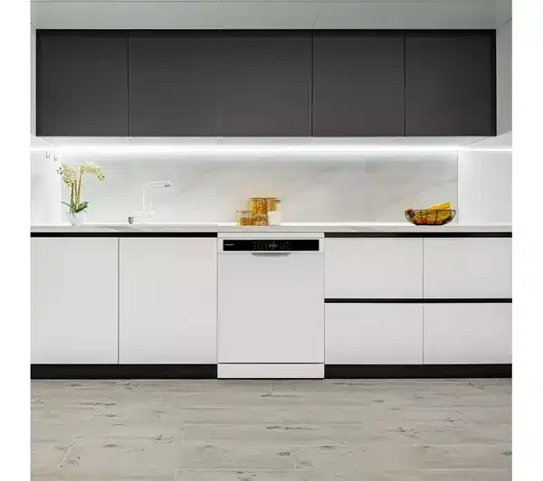 Montpellier MDWC1496W 60cm Freestanding Dishwasher - White - Image 2