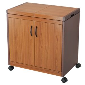 Teknix TK2HOSTT Commercial Warming Trolley – Hot Cupboard & Plate Warmer - Teak